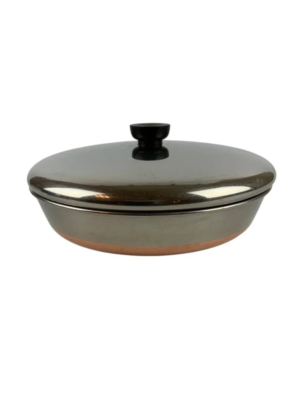 Revere Ware 1801 Copper Clad Stainless Steel 10 inch Skillet Frying Pan & Lid